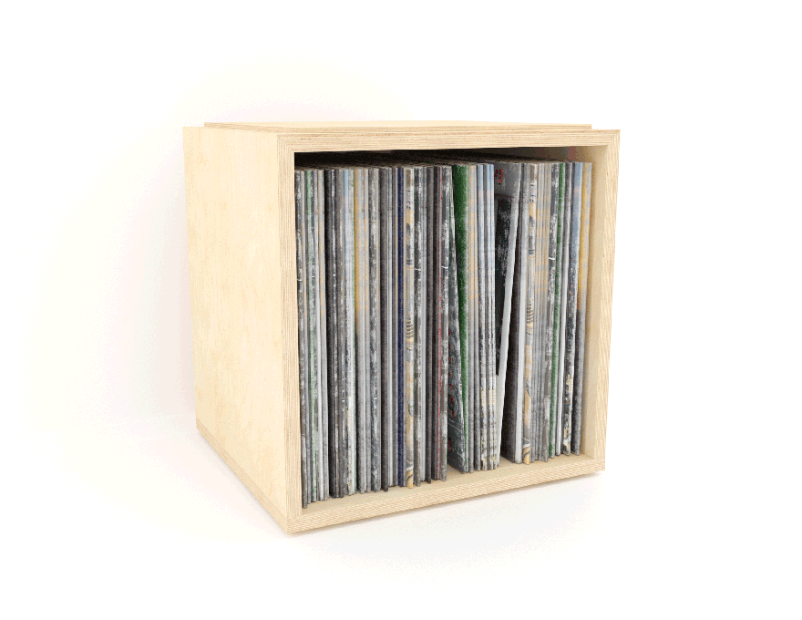 CIADAZ Armoire à disques blanc brillant 100x38x48 cm bois d'ingénierie,Rangement  Disque Vinyle,Chaine Hifi Avec Platine Vinyle : : High-Tech